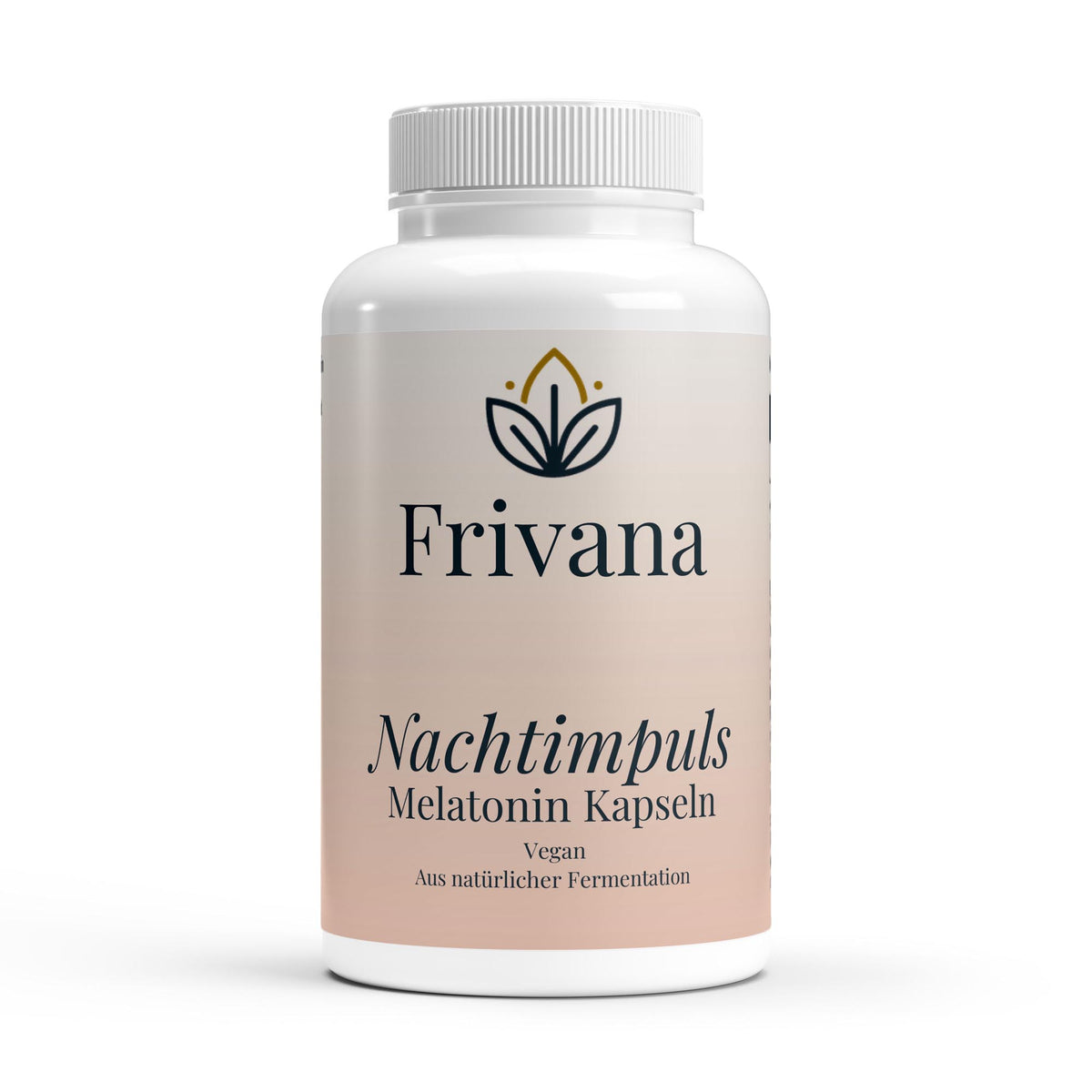 Frivana Nachtimpuls Melatonin Kapseln Dose Nahrungsergänzungsmittel Vorderseite