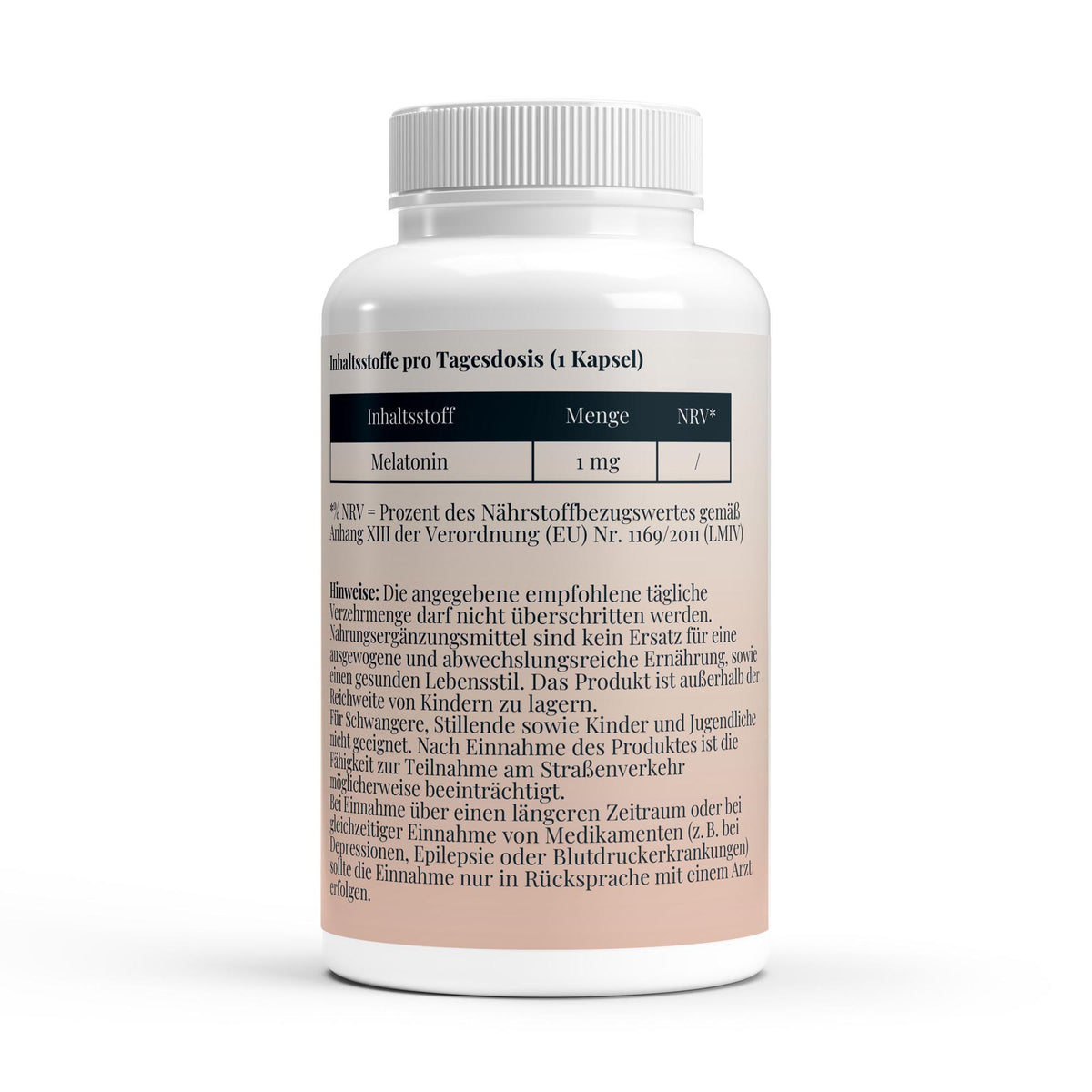 Frivana Nachtimpuls Melatonin Kapseln Dose Seitenansicht rechts